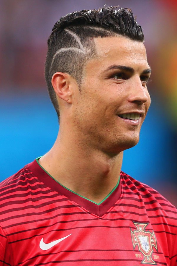 Ronaldo Frisuren
 Cristiano Ronaldo mit Blitz Frisur Bilder Mädchen