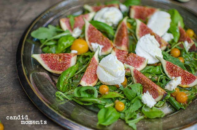 Salat Anrichten
 Feigen Salat nach Ottolenghi Silvia Hintermayer