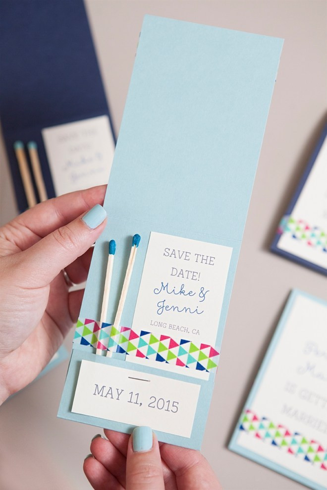 Save The Date Diy
 Learn how to DIY these chic "Perfect Match" Save the Dates