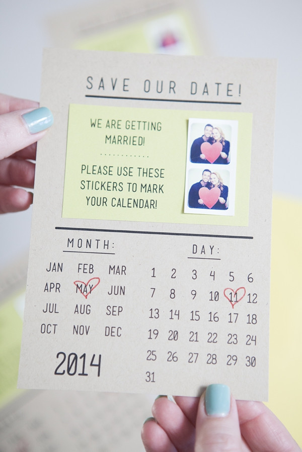 Save The Date Diy
 Make your own instagram save the dates