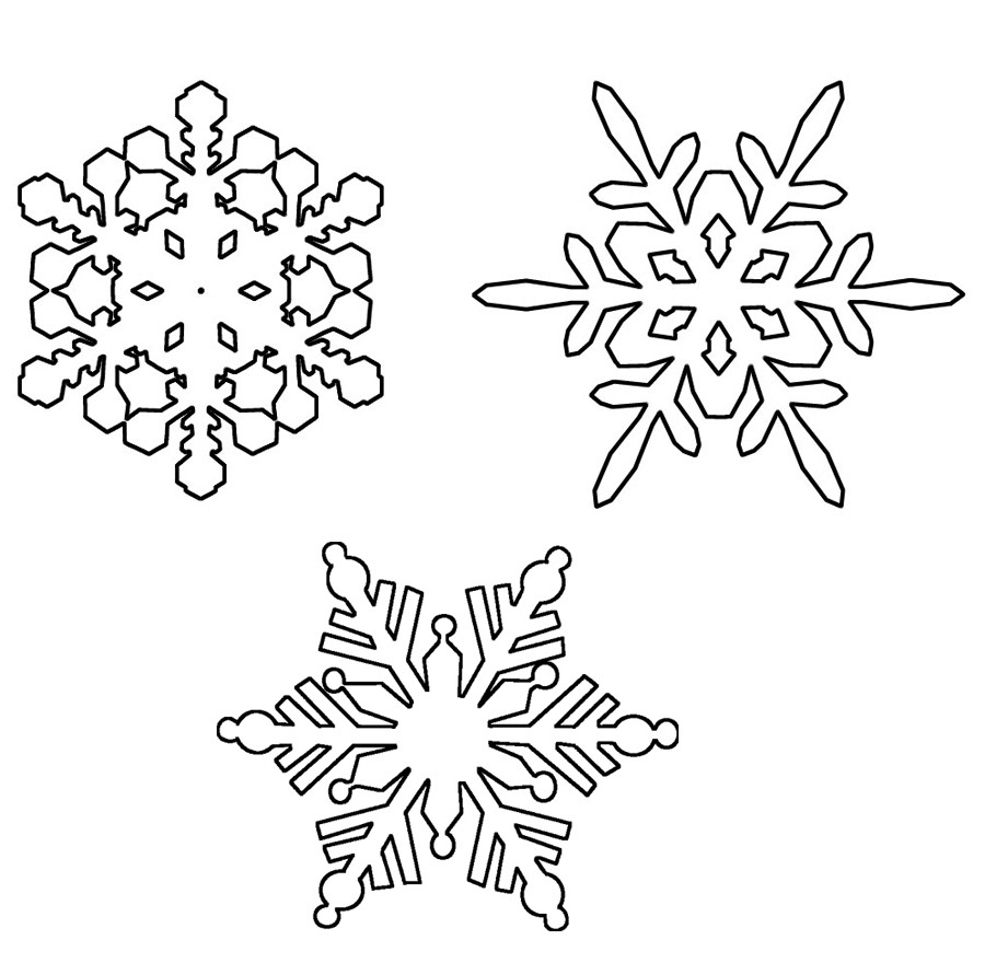 Schneekristalle Malvorlagen
 Ausmalbilder Malvorlagen – Schneeflocken kostenlos zum