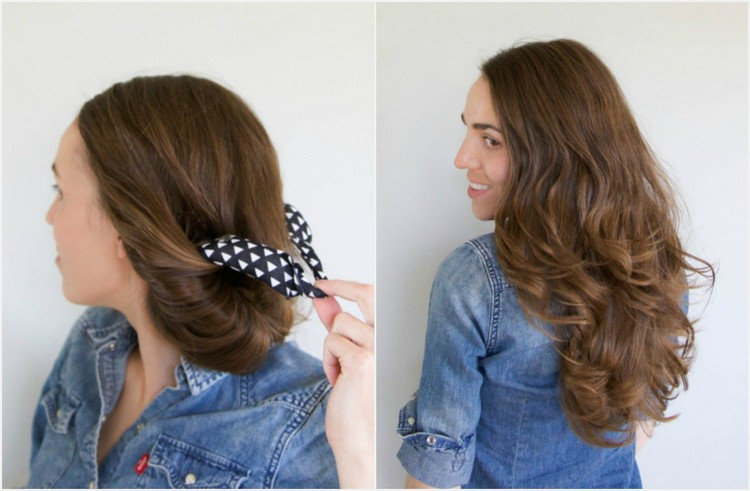 Schnelle Frisuren Mit Haarband
 Locken ohne Lockenstab 10 Ideen mit Anleitungen zum