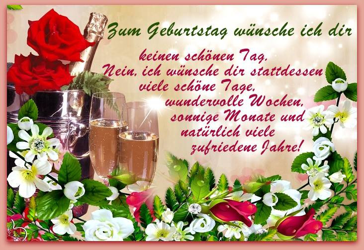 Schön Geburtstagswünsche Für Frauen
 Zum Geburtstag wünsche ich dir keinen schönen Tag ツ