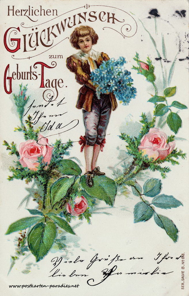 Schöne Geburtstagskarten Zum Ausdrucken
 Schöne alte Geburtstagskarten Alte Postkarten