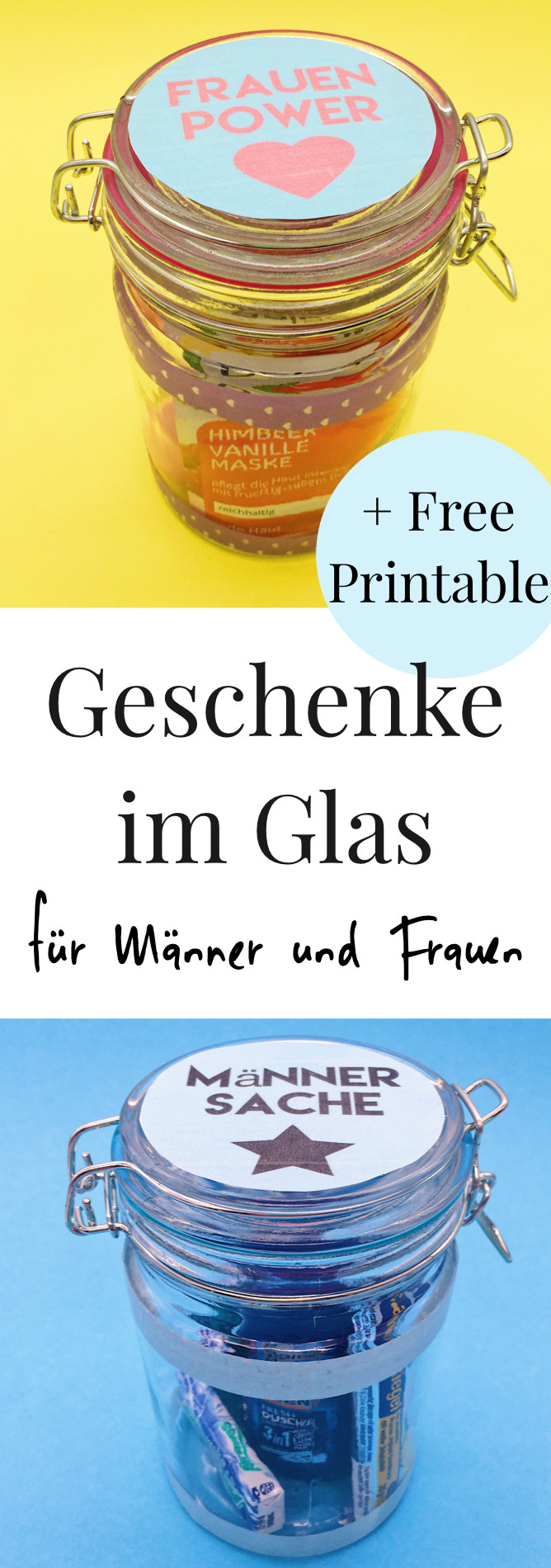 Schöne Geschenke Für Männer
 DIY Geschenke im Glas selber machen