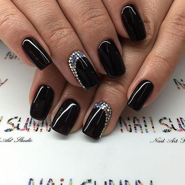 Schwarzes Nageldesign
 Die besten 25 Nageldesign fullcover Ideen auf Pinterest