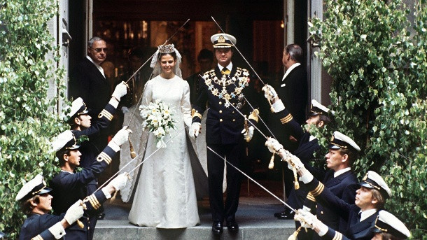 Schwedische Hochzeit
 Königin Silvia und König Carl XVI Gustaf von Schweden