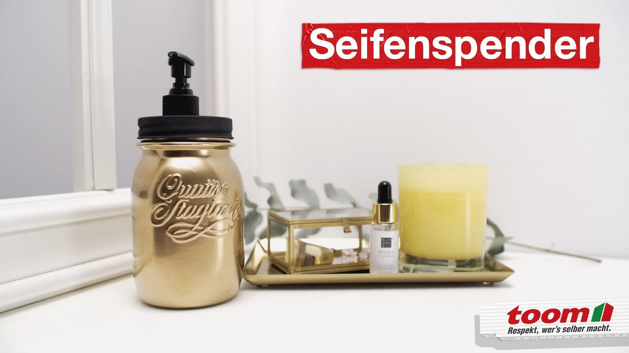 Seifenspender Diy
 Goldener Seifenspender