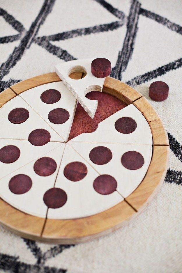 Selbstgebastelte Geschenke
 Pizza Puzzle