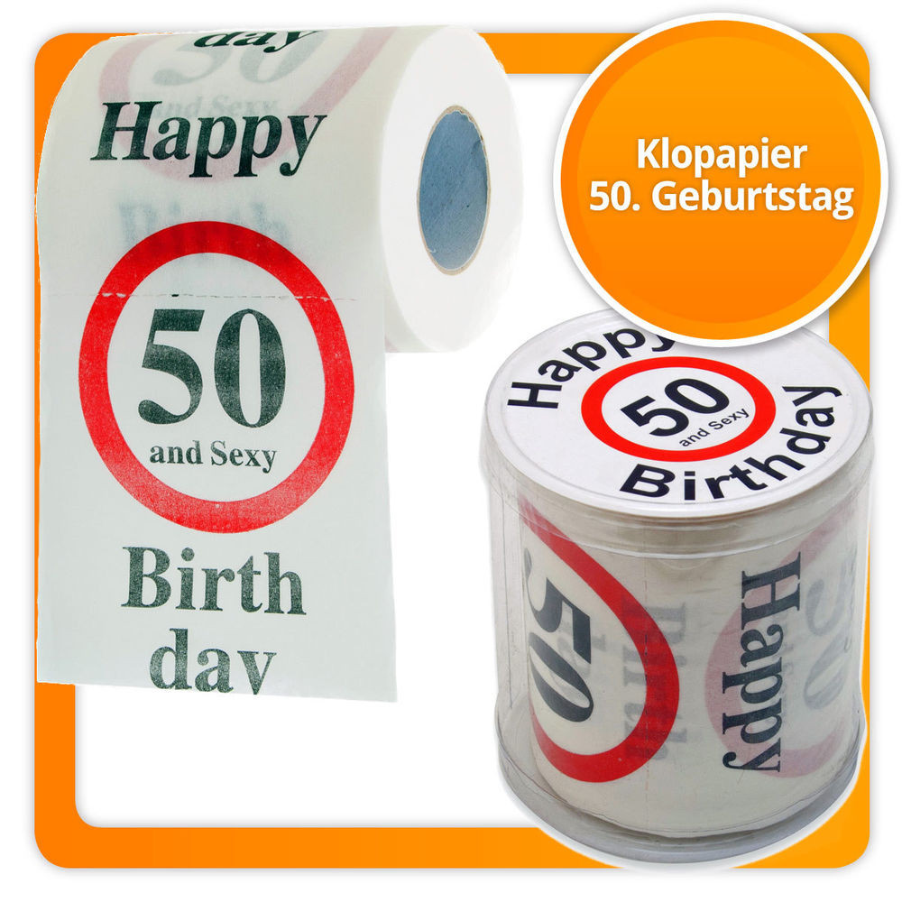 Sexy Geburtstags Grüße
 Lustiges Klopapier zum 50 and Geburtstag witziges