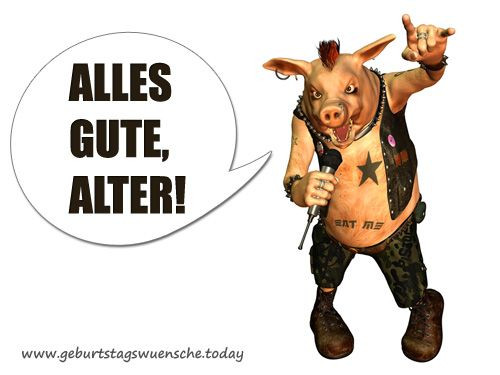 Sexy Geburtstagsbilder
 Geburtstagsbild Lustiges Schwein Free spirit