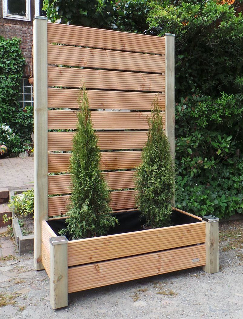 Sichtschutz Balkon Diy
 Mobiler Sichtschutz mit Pflanzkasten H190 Blumenkasten