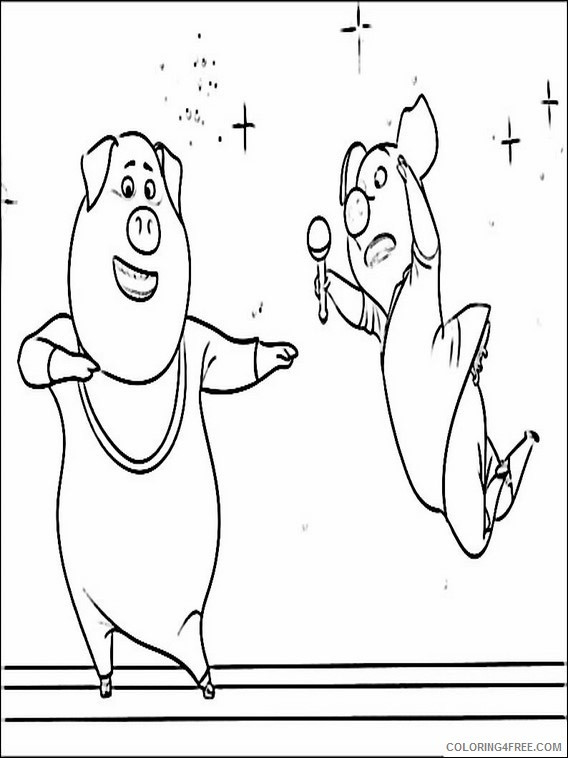 Sing Ausmalbilder
 Sing Coloring Pages Printable Coloring4free