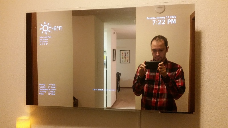 Smart Mirror Diy
 Make your own smart mirror out of a TV and a Raspberry Pi