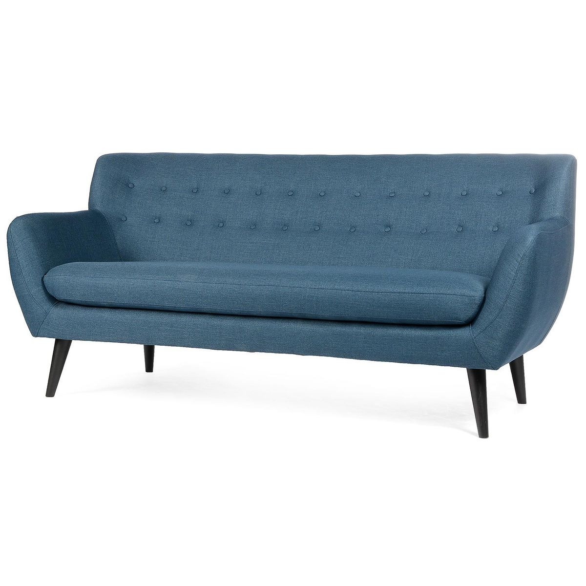 Sofa Blau
 Sofa 3 Sitzer 184x83x66cm blau Depot DE