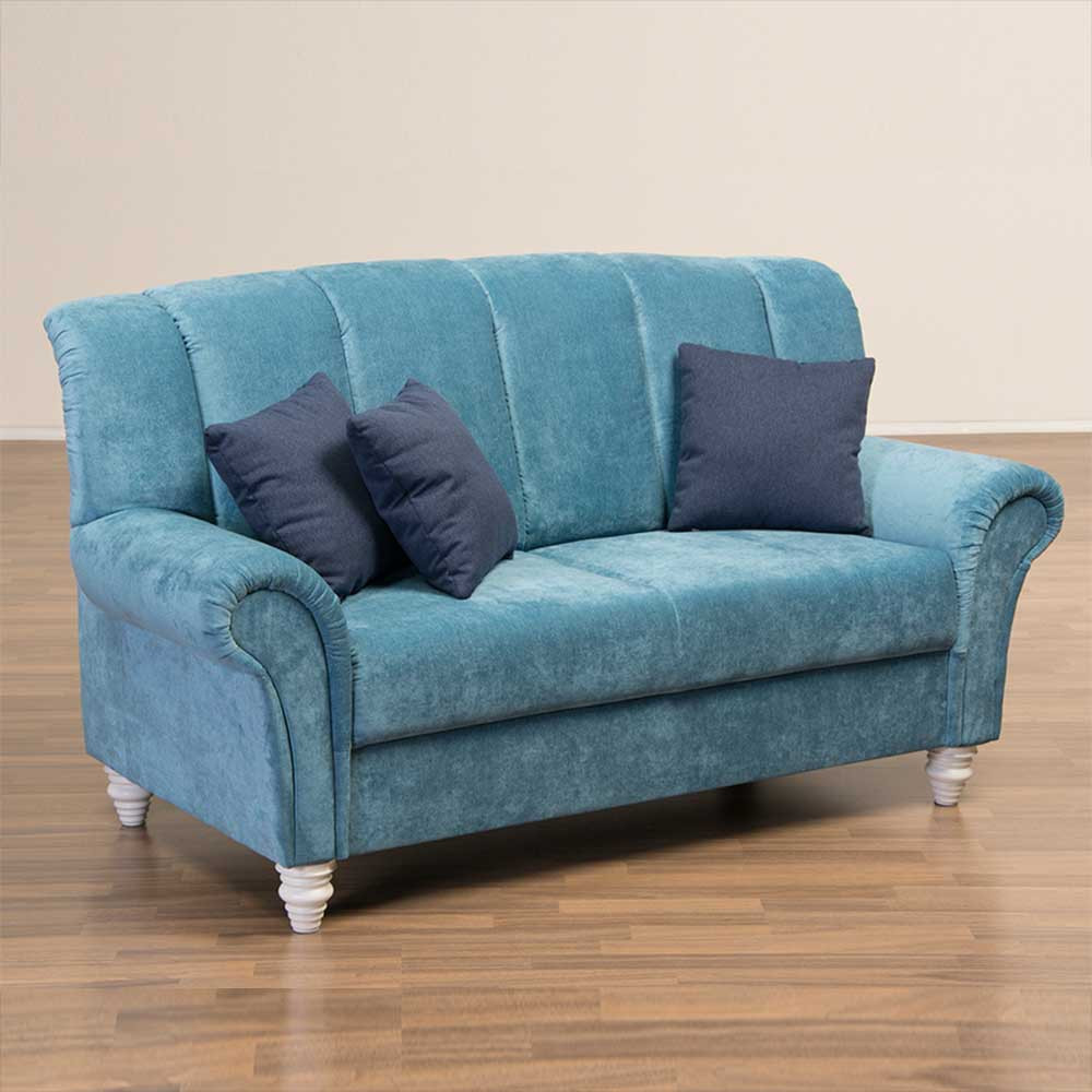 Sofa Blau
 Sofa Peritos in Blau mit Stoffbezug