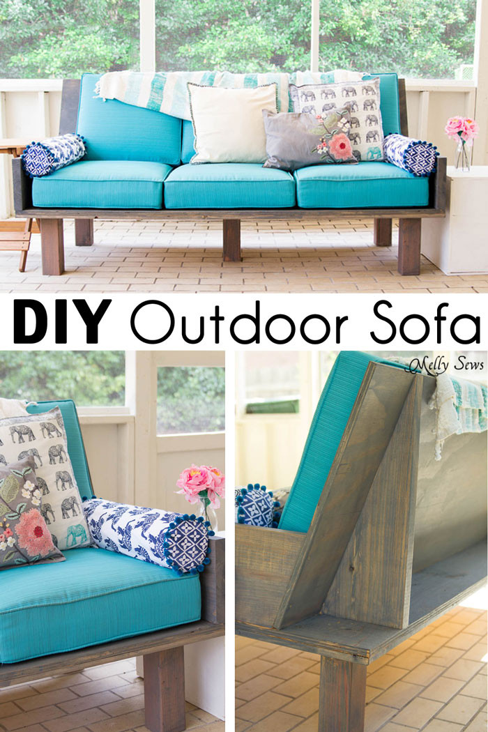 Sofa Diy
 Plywood Couch Build a DIY Outdoor Sofa Melly Sews