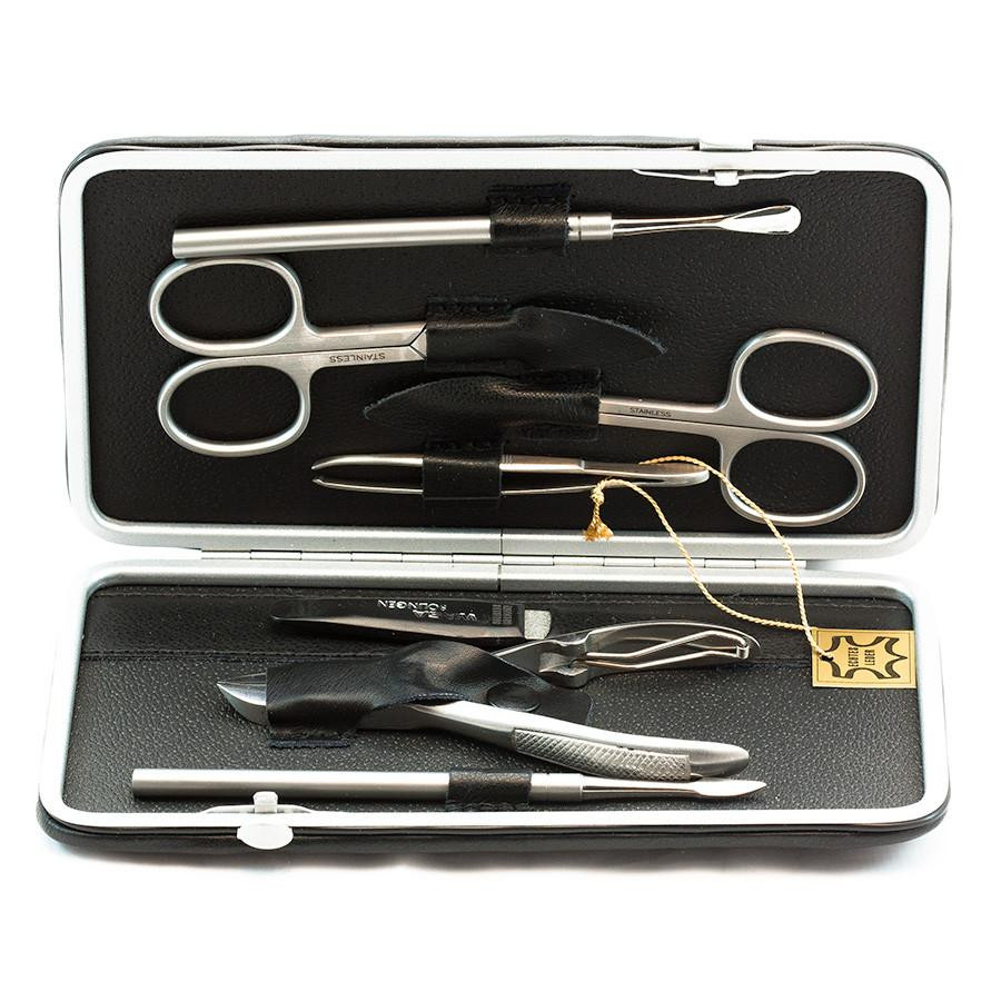 Solingen Maniküre Set
 WASA Solingen 7 Piece Inox Manicure Set Black Leather