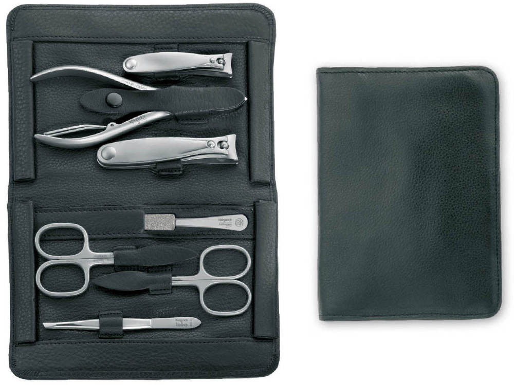 Solingen Maniküre Set
 Niegeloh Topinox Imantado XL Men s Leather Manicure Set 7