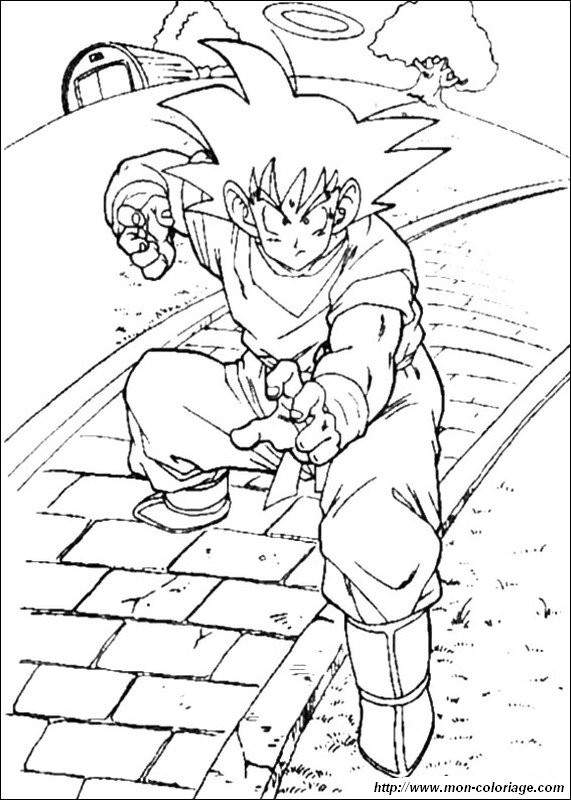 Son Goku Ausmalbilder
 Ausmalbilder Dragon Ball Z bild son goku ausbildung