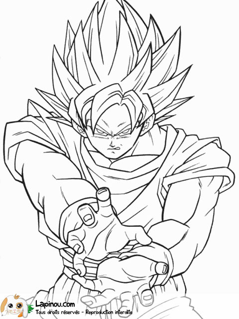 Son Goku Ausmalbilder
 Coloriages à imprimer Son Goku numéro 2741