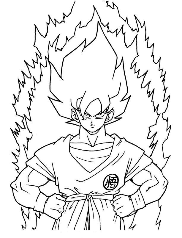 Son Goku Ausmalbilder
 Ausmalbilder Dragon Ball Z bild Son Goku Super Krieger