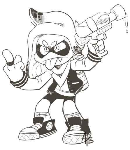 Splatoon Ausmalbilder
 splatoon tumblr nintendo art inkling