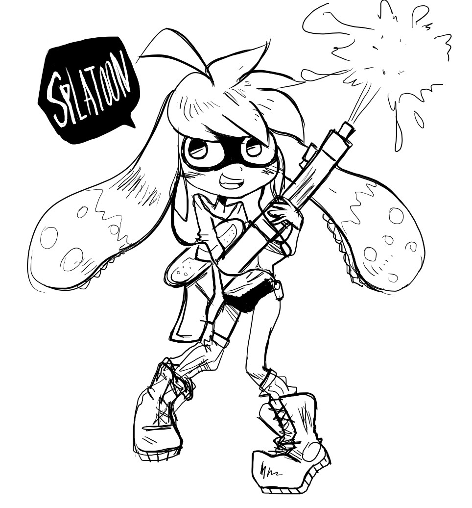 Splatoon Ausmalbilder
 Coloring Pages Splatoon