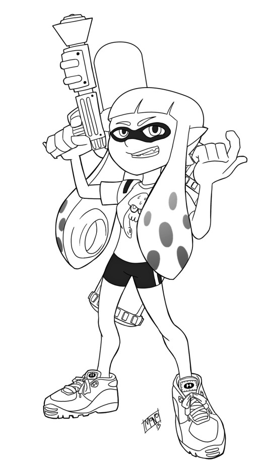 Splatoon Ausmalbilder
 The Art of Splatoon Nintendo Coloring Pages for All Ages