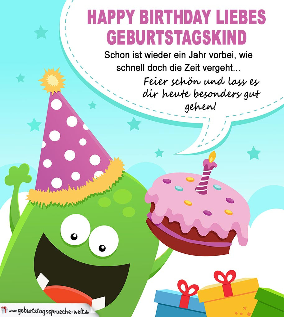 Sprüche Für Geburtstagskarten
 Happy Birthday liebes Geburtstagskind Geburtstagskarte