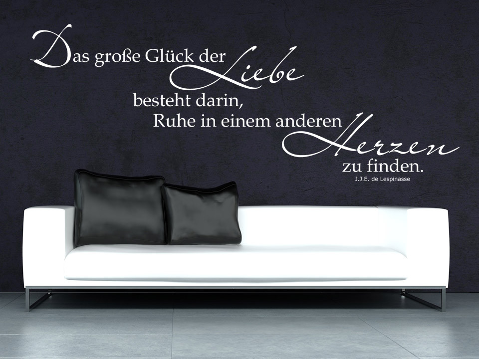 Sprüche Liebe Hochzeit
 Wandtattoo Zitate Liebe