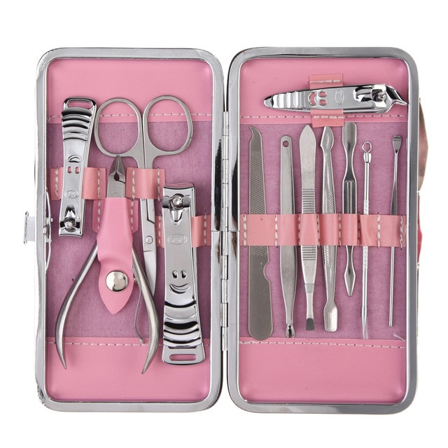 Stiftung Warentest Maniküre Set
 12pcs Manicure Set and kit Pedicure Scissor Tweezer Knife