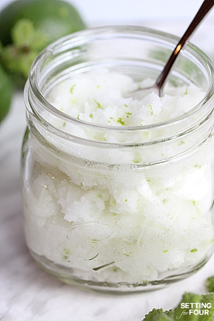Sugar Scrub Diy
 DIY Lime Mint Sugar Scrub for Skin Gift Idea Setting