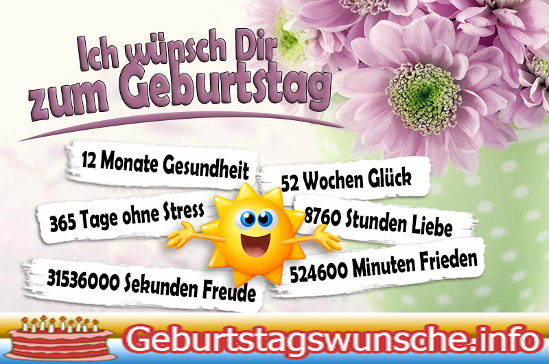 Süße Geburtstagswünsche
 Geburtstagswünsche für Frauen Wünsche zum Geburtstag