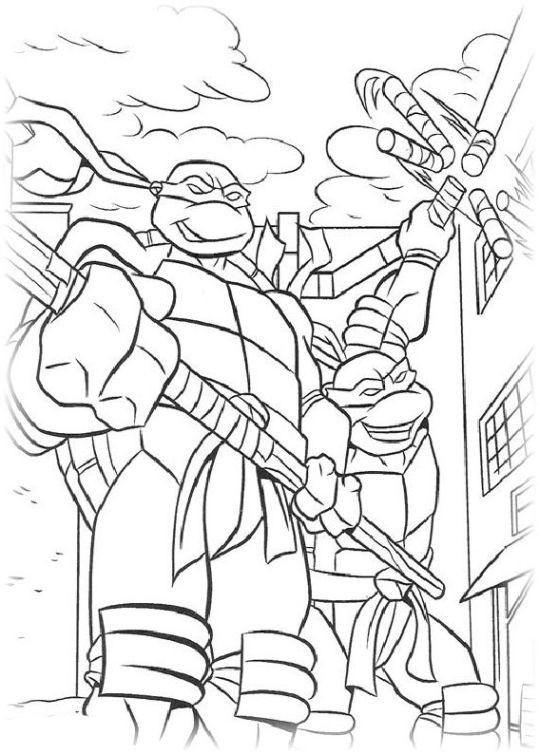 Teenage Mutant Ninja Turtles Ausmalbilder
 Ausmalbilder für Kinder Teenage Mutant Ninja Turtles 1