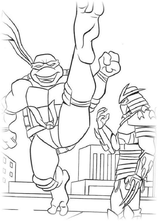 Teenage Mutant Ninja Turtles Ausmalbilder
 Ausmalbilder für Kinder Teenage Mutant Ninja Turtles 2
