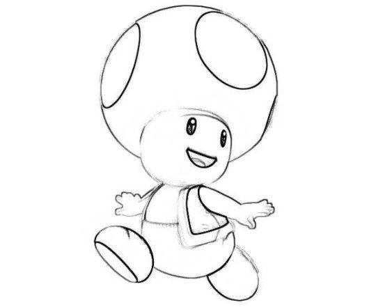 Toad Ausmalbilder
 Toad Mario Kart Racing Coloring Pages Boys Coloring