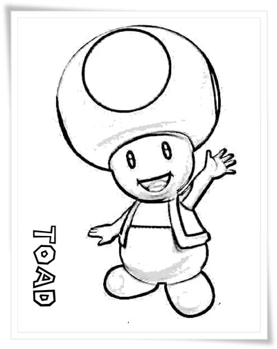 Toad Ausmalbilder
 Ausmalbilder zum Ausdrucken Ausmalbilder Super Mario