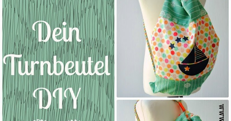 Turnbeutel Diy
 Bunte Knete von Frl Päng Turnbeutel DIY