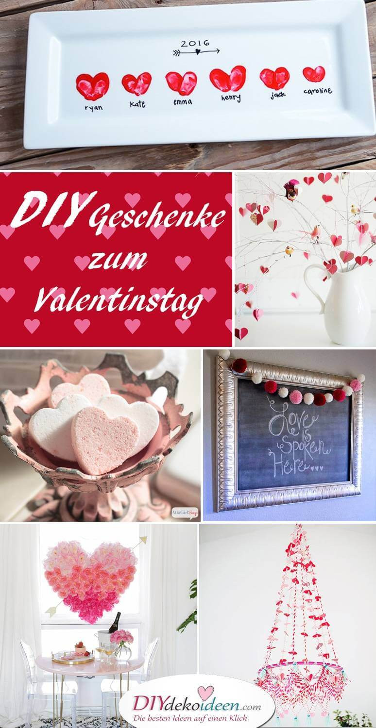 Valentinstag Geschenke Diy
 Süße und einfache DIY Geschenke selber machen zum Valentinstag