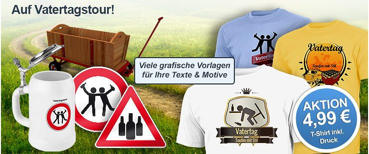 Vatertag Geschenke
 Persönliche Vatertagsgeschenke mit Foto selber gestalten