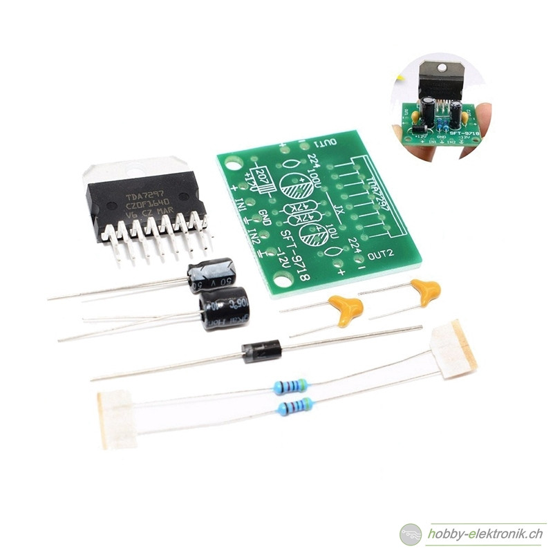 Verstärker Diy
 DIY Audio Verstärker TDA7297 15 Watt line Shop hobby