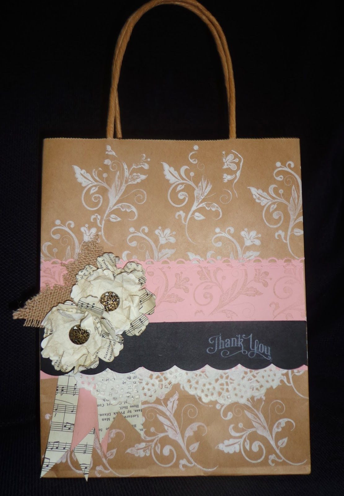 Vintage Geschenke
 Vintage Gift Bag made using Stampin Up Products