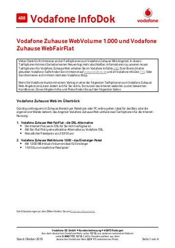 Vodafone Zuhause
 Infodok 229 Formular zur Vertragsübernahme Vodafone