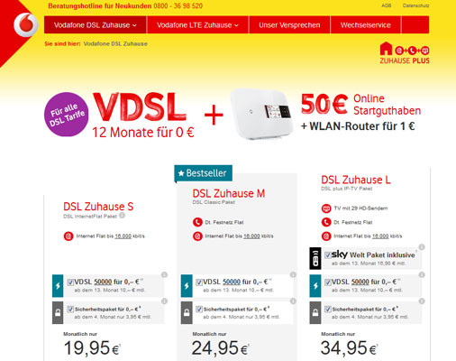 Vodafone Zuhause
 Zuhause Plus gestartet Vodafone integriert Kabel Deutschland