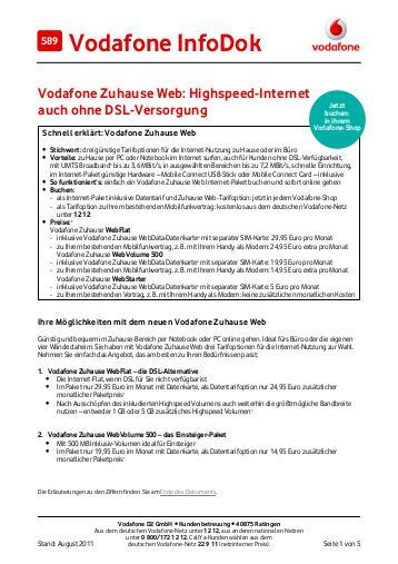 Vodafone Zuhause
 Infodok 229 Formular zur Vertragsübernahme Vodafone