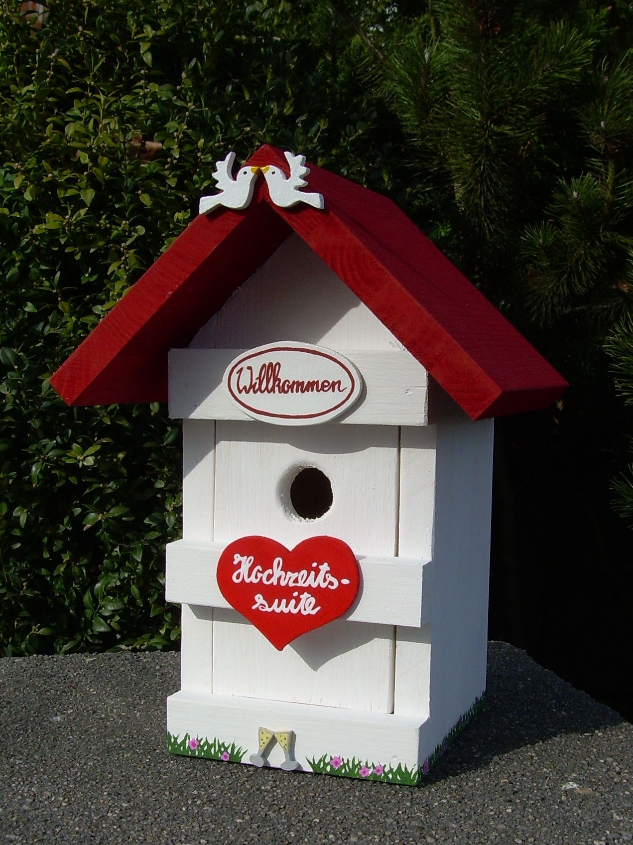 Vogelhaus Hochzeit
 Vogelhaus "Hochzeitssuite" Dekorationen Geschenke