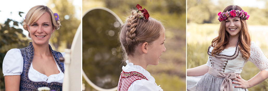 Volksfest Frisuren
 Die tollsten Frisuren und Accessoires fürs Volksfest zum