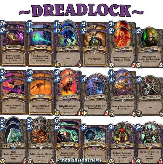 Warlock Deck
 hearthstone deck warlock dreadsteed