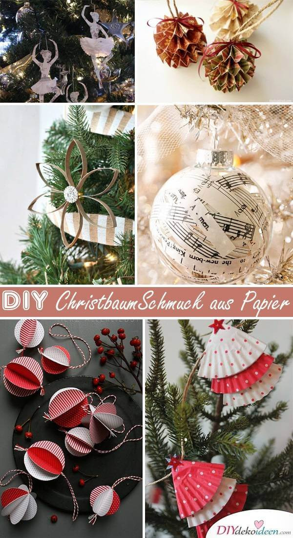 Weihnachtsbaum Diy
 Wundervolle DIY Weihnachtsbaum Schmuck Ideen aus Papier